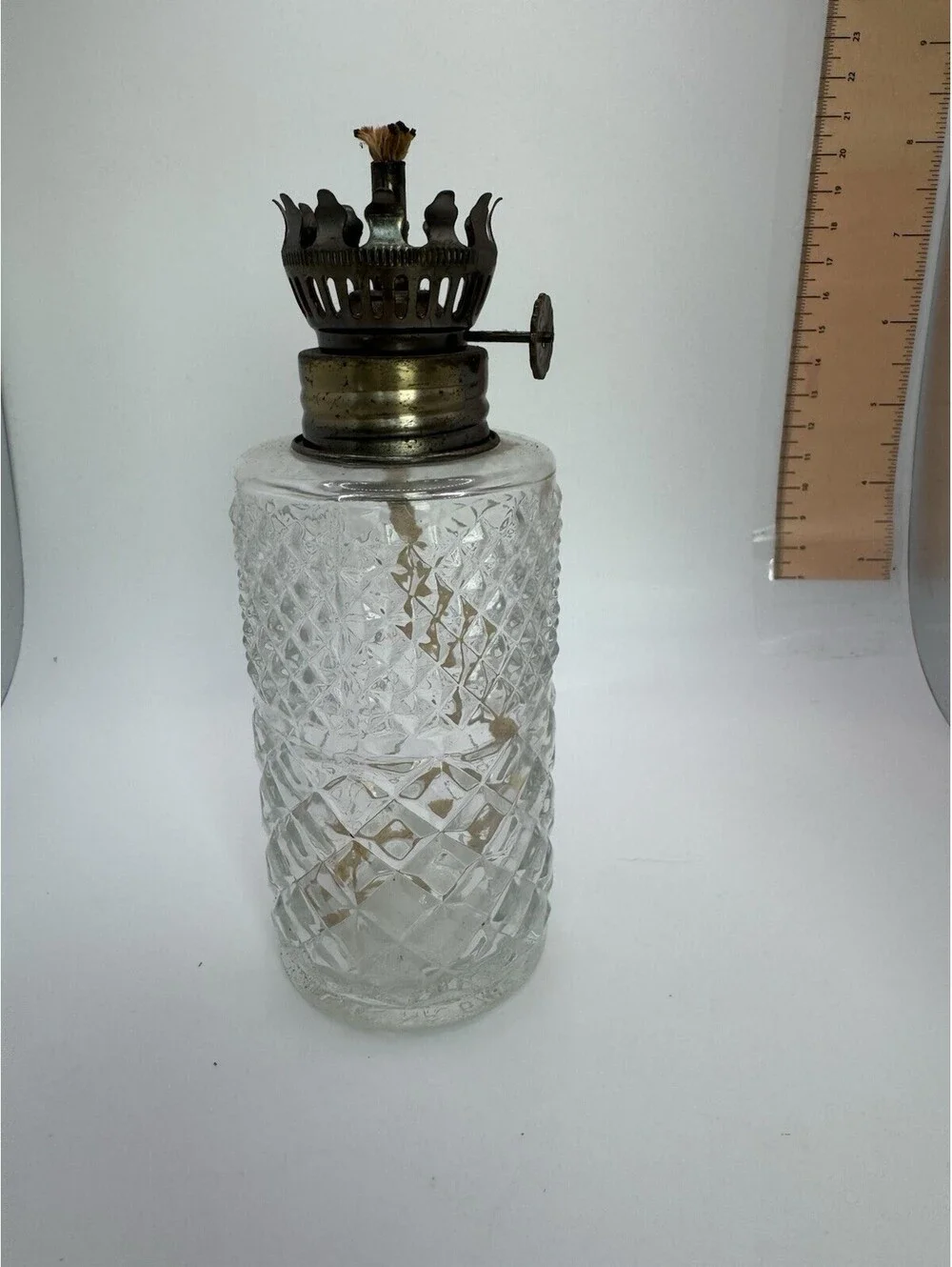 Vtg 1985 Austrian Lamplight Farms Crystal Glass Oil Lamps 6